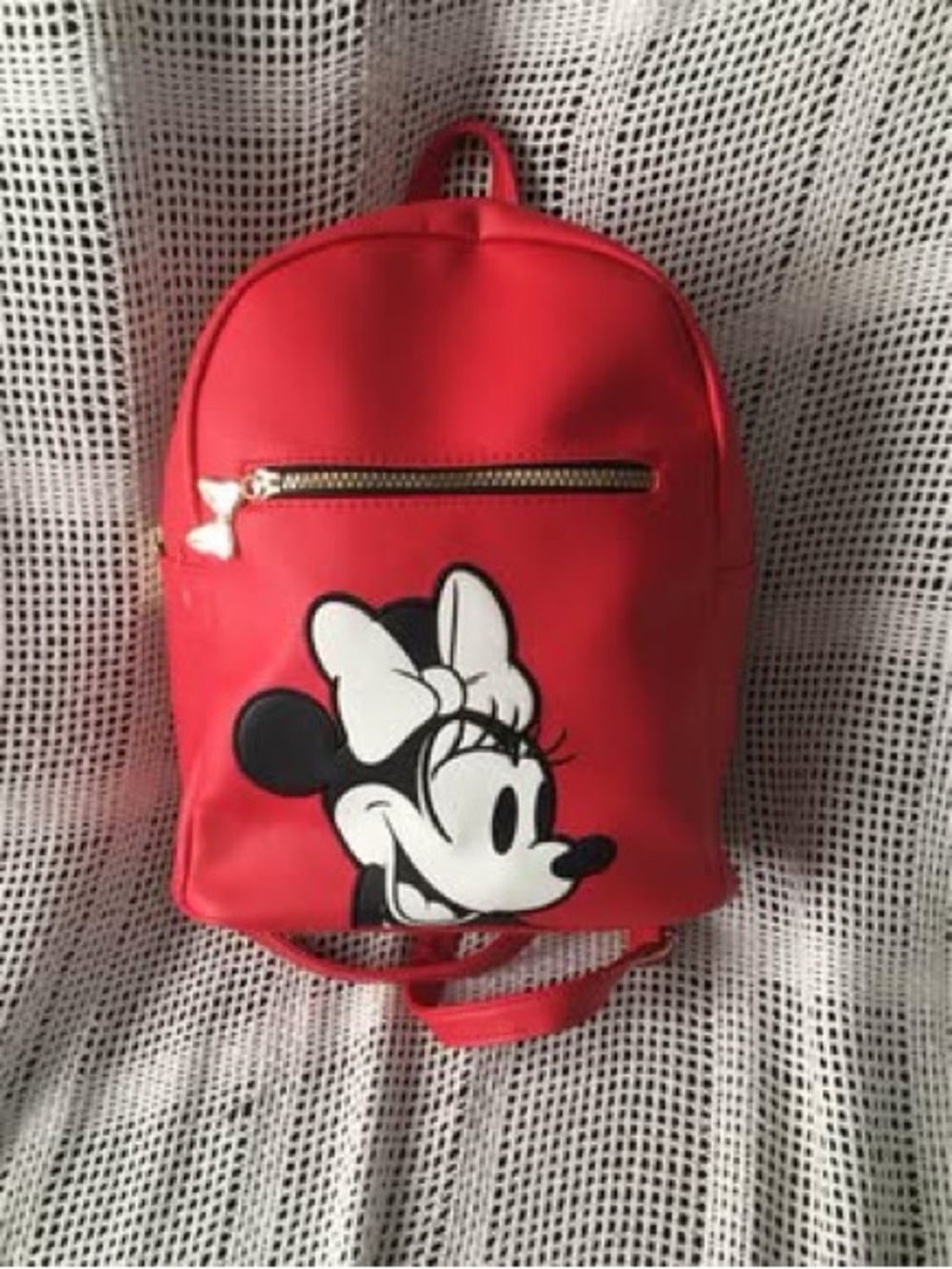Red Minnie Mouse backpack